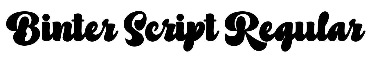 Binter Script Regular